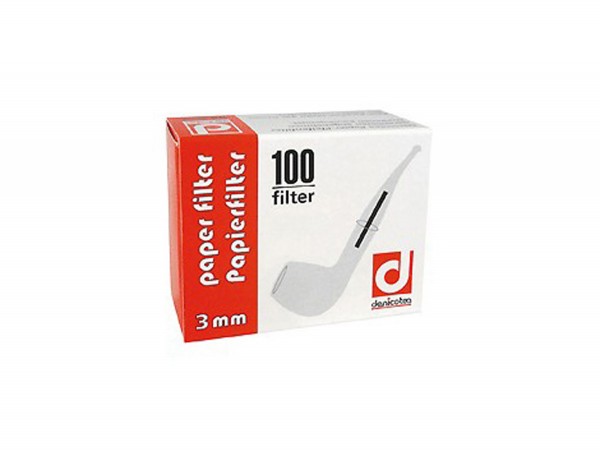 DENICOTEA Papierfilter 3mm Inhalt 100 Filter