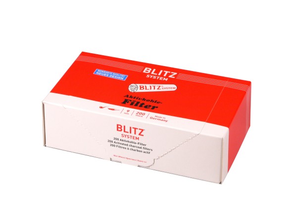 BLITZ System 9mm Aktivkohlefilter Inhalt 200 Filter