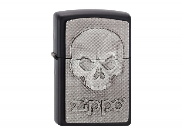 Org.ZIPPO schwarz matt Plak. "Phantom Zippo Skull" 2003546